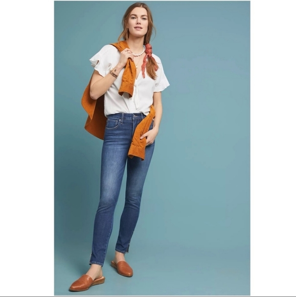 Anthropologie / Levi’s 721 High Rise Skinny Jeans 24 - Picture 1 of 12